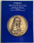 Sotheby's, Historical Medals, Coins and Paper Money. London, 10 March 1989. Brossura ed. 339 lotti, tavv. In b/n, 2 tavole a colori. Ottime stato.