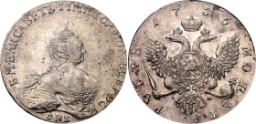 Russia 1 Rouble 1756 СПБ IМ NGC AU58