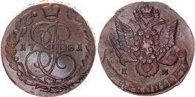 Russia 5 Kopeks 1781 ЕМ