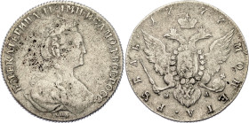 Russia 1 Rouble 1777 СПБ ФЛ