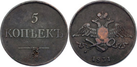 Russia 5 Kopeks 1831 ЕМ