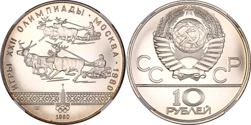 Russia - USSR 10 Roubles 1980 NGC MS69

Y# 185, N# 32775; Silver; 1980 Summer ...