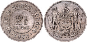 British North Borneo 2-1/2 Cents 1903 H