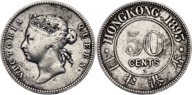 Hong Kong 50 Cents 1893