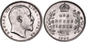 British India 1 Rupee 1906