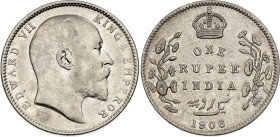 British India 1 Rupee 1906 B