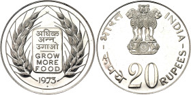 India 20 Rupees 1973