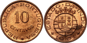 India Portuguese 10 Centavos 1961