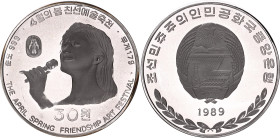 Korea 30 Won 1989
