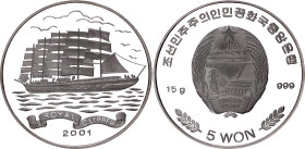 Korea 5 Won 2001