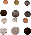Singapore & Malaysia Set of 12 Coins 1988 - 1998