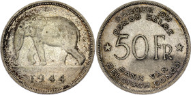 Belgian Congo 50 Francs 1944