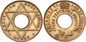 British West Africa 1/10 Penny 1943