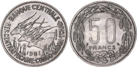 Central African States 50 Francs 1961