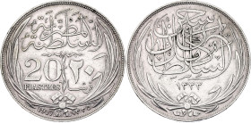 Egypt 20 Piastres 1917 AH 1335