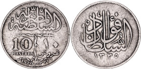 Egypt 10 Piastres 1920 H AH 1338