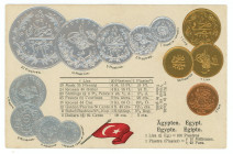 Egypt Post Card "Coins of Egypt" 1912 - 1937 (ND)