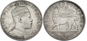 Ethiopia 1/2 Birr 1897 A EE 1889