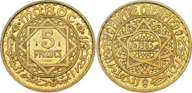 Morocco 5 Francs 1946 AH 1365 Essai