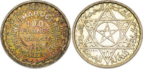 Morocco 100 Francs 1953 AH 1372 Essai
