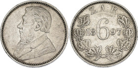 South Africa 6 Pence 1897