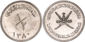 Muscat & Oman 1/2 Saidi Rial 1961 AH 1380