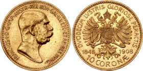 Austria 10 Corona 1908