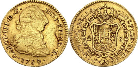 Colombia 2 Escudos 1780 P SF