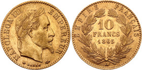 France 10 Francs 1865 A