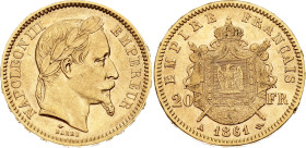 France 20 Francs 1861 A