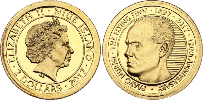 Niue 2 Dollars 2017

Gold (.999) 0.5 g., Proof; Elizabeth II; 120th Anniversar...