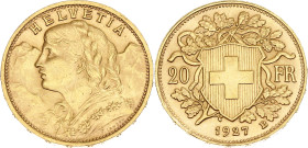 Switzerland 20 Francs 1927 B