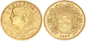 Switzerland 20 Francs 1947 B