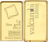 Switzerland 1 Gramm Gold Bar "Valcambi Suisse" (ND)