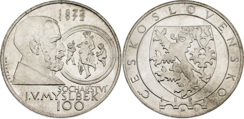 Czechoslovakia 100 Korun 1972 Pattern

N# 357712; Silver; Josef Václav Myslbek...