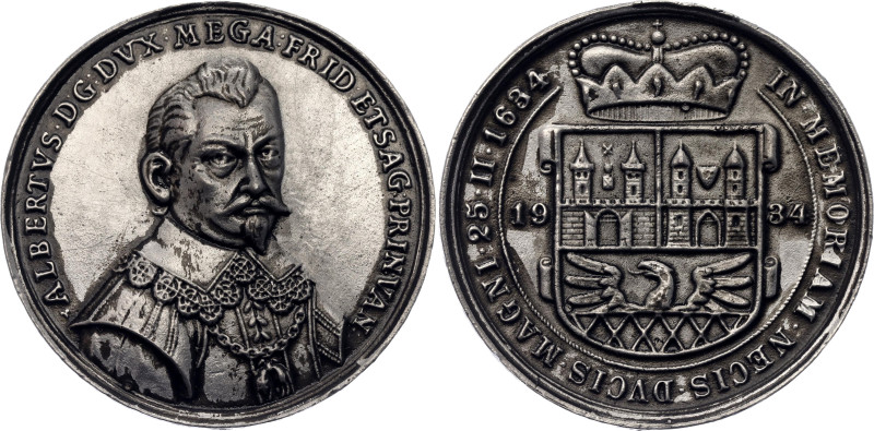 Czechoslovakia Cast WM Medal "300th Anniversary of the Murder of Albrecht von Wa...