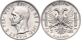 Albania 5 Lek 1939 (XVII) R