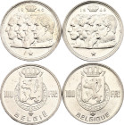 Belgium 2 x 100 Francs 1948