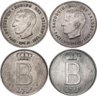 Belgium 2 x 250 Francs 1976