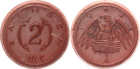 Germany - Weimar Republic Saxony 2 Mark 1921 Notgeld