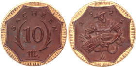 Germany - Weimar Republic Saxony 10 Mark 1921 Notgeld