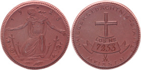 Germany - Weimar Republic Meissen Porcelain Lottery Medal "Warrior Memory" 1923