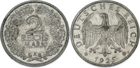 Germany - Weimar Republic 2 Reichsmark 1925 A