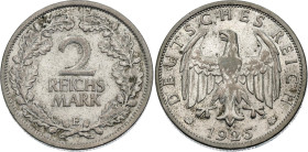 Germany - Weimar Republic 2 Reichsmark 1925 E