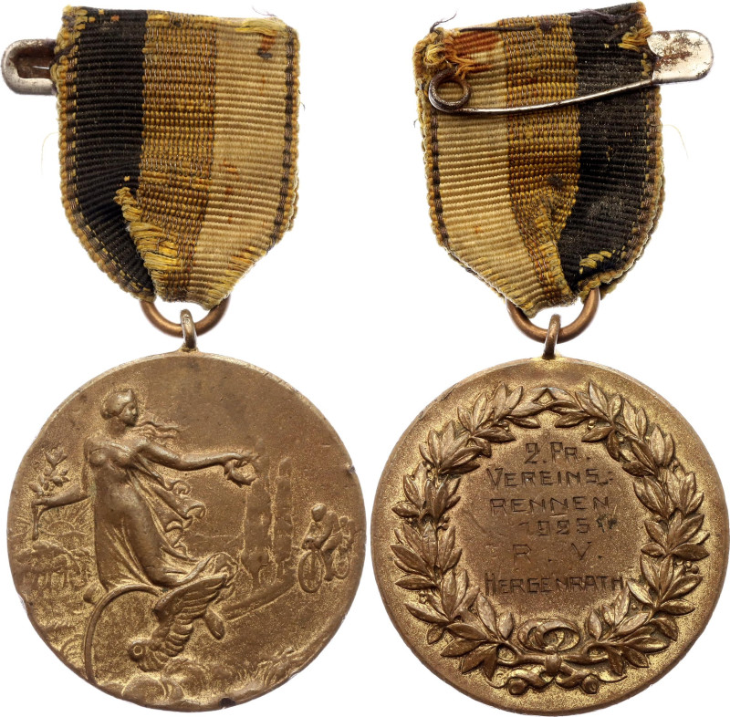 Germany - Weimar Republic Bronze Medal for 2nd Place in the Cycling Race 1925
...