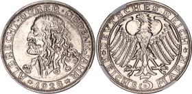 Germany - Weimar Republic 3 Reichsmark 1928 D NGC AU58