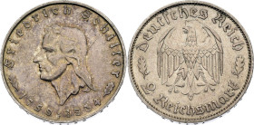 Germany - Third Reich 2 Reichsmark 1934 F