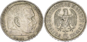 Germany - Third Reich 5 Reichsmark 1935 F