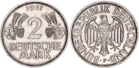 Germany - FRG 2 Deutsche Mark 1951 F