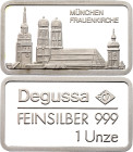 Germany - FRG Silver 1 Oz Bar "Frauenkirche München" (ND)